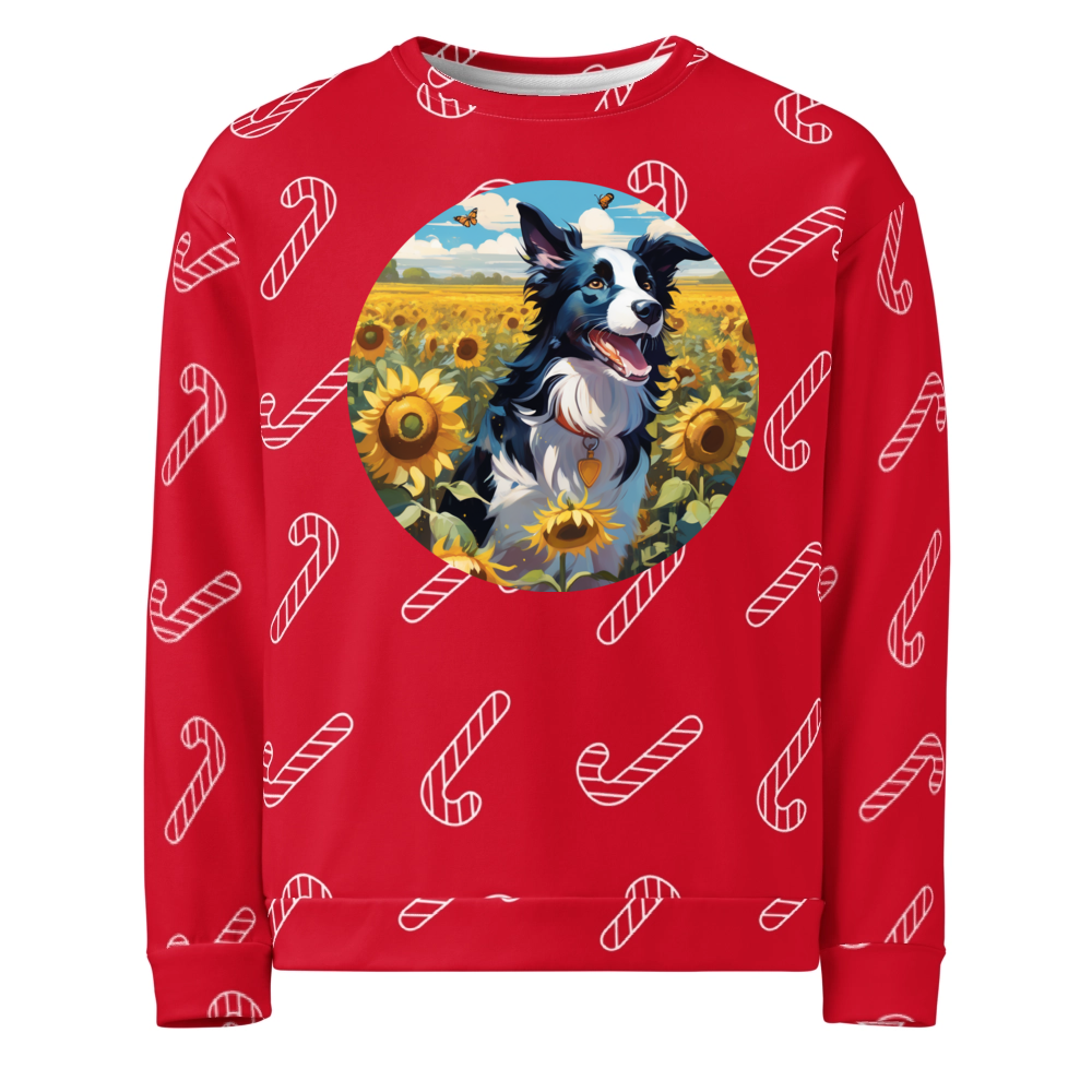 PugMug Custom Border Collie Ugly Christmas Sweatshirt