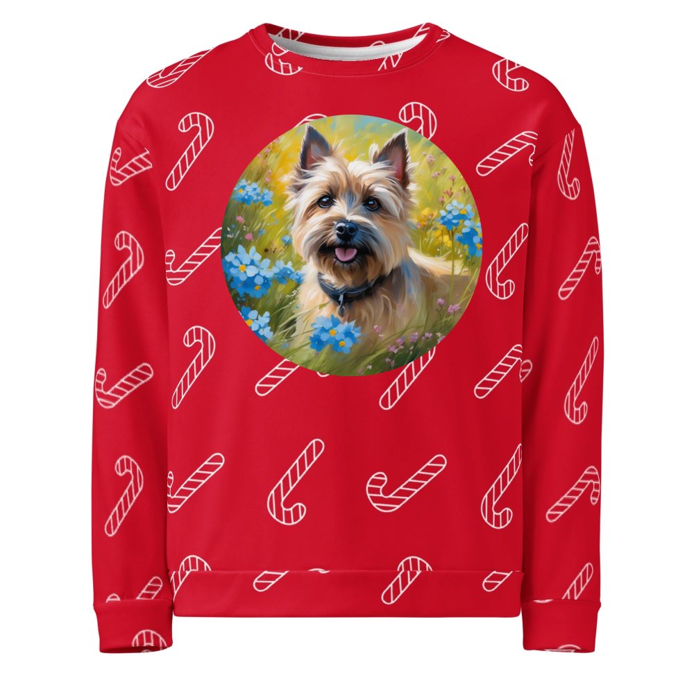 PugMug Custom Cairn Terrier Ugly Christmas Sweatshirt