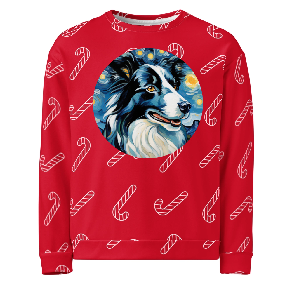 PugMug Custom Border Collie Ugly Christmas Sweatshirt