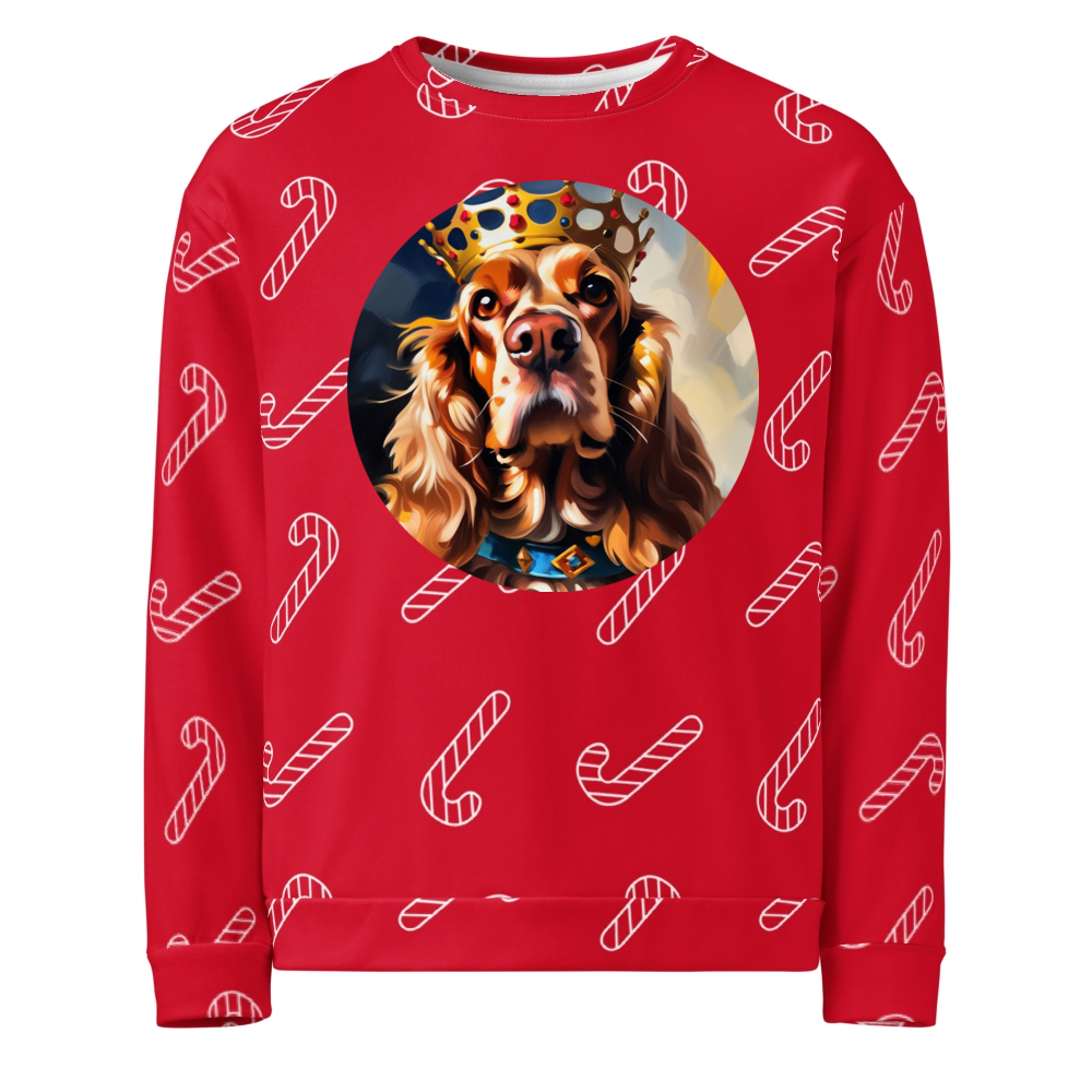 PugMug Custom Cocker Spaniel Ugly Christmas Sweatshirt