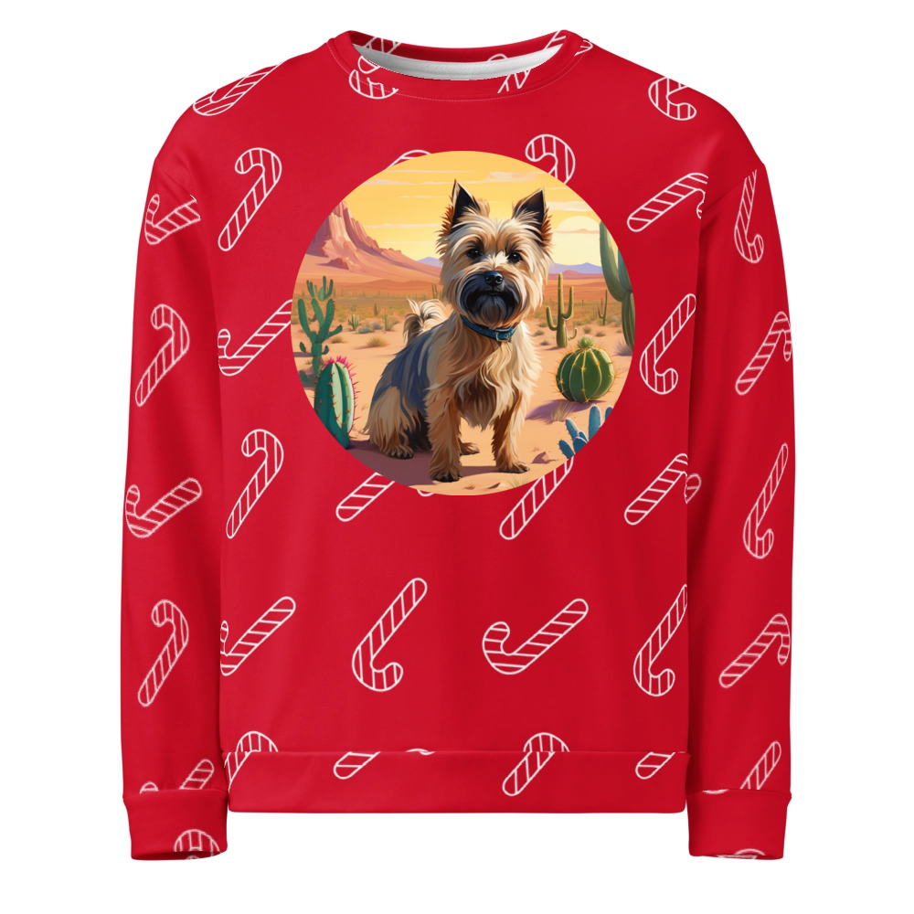 PugMug Custom Cairn Terrier Ugly Christmas Sweatshirt
