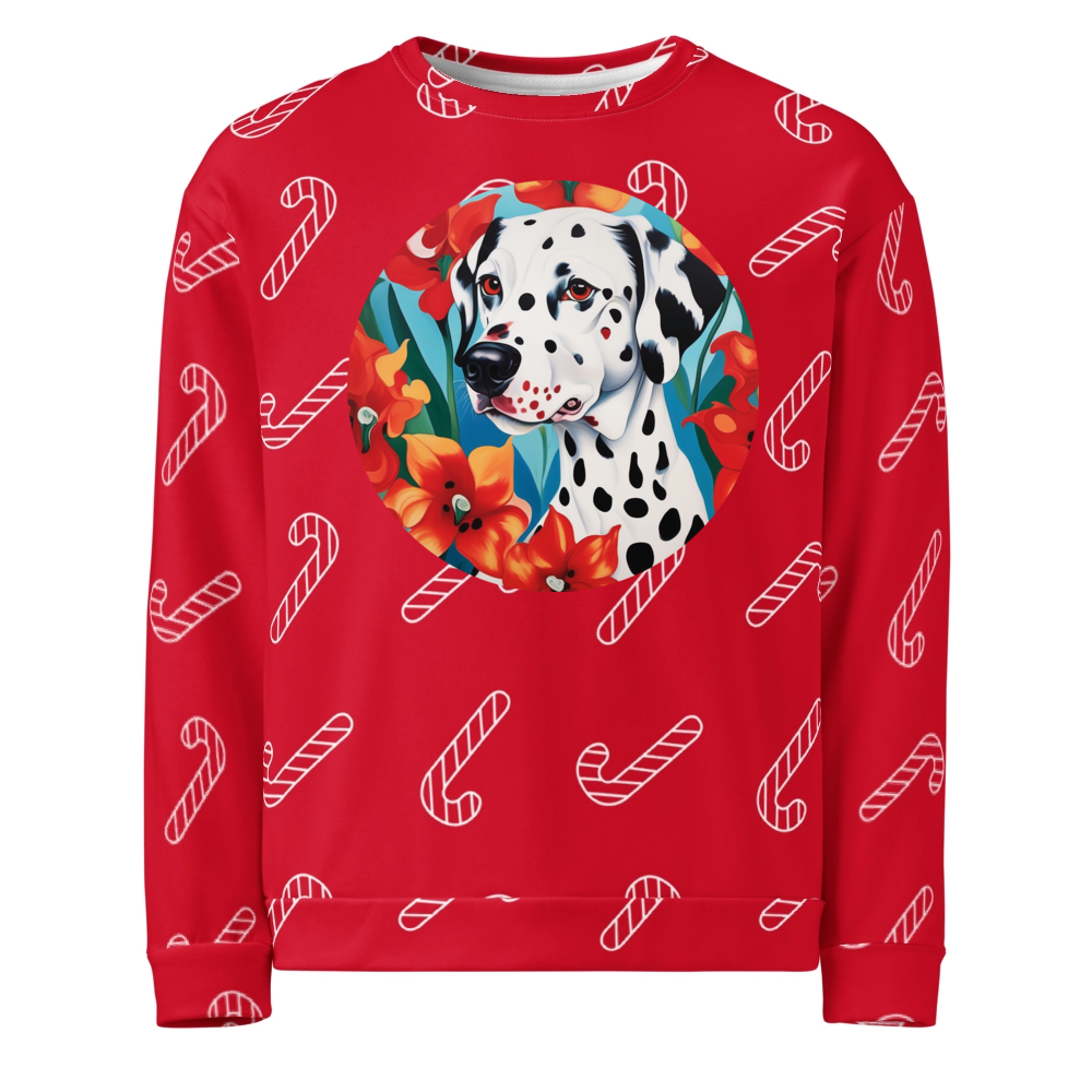 PugMug Custom Dalmatian Ugly Christmas Sweatshirt