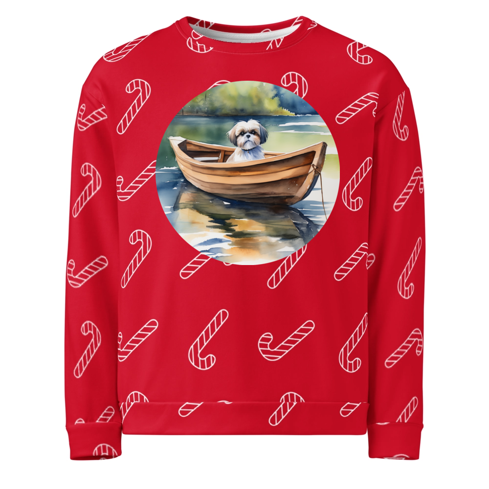 PugMug Custom Shih Tzu Ugly Christmas Sweatshirt