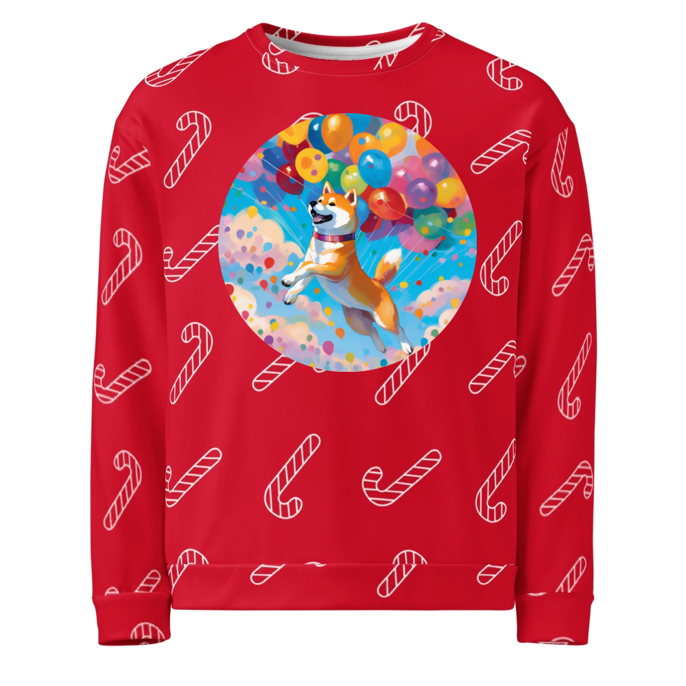 PugMug Custom Shiba Inu Ugly Christmas Sweatshirt