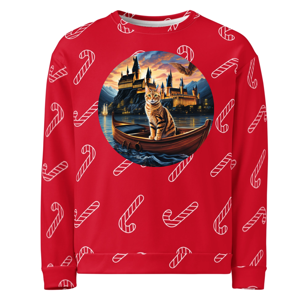 PugMug Custom Tabby Companion Cat Ugly Christmas Sweatshirt