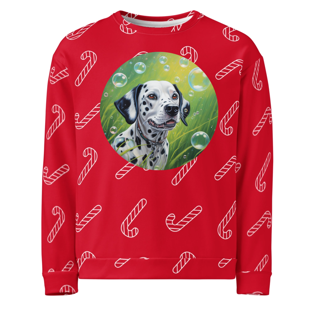 PugMug Custom Dalmatian Ugly Christmas Sweatshirt