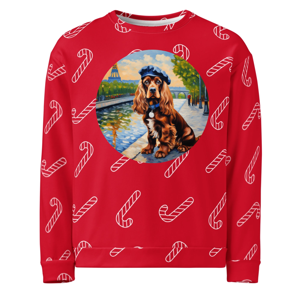 PugMug Custom English Cocker Spaniel Ugly Christmas Sweatshirt