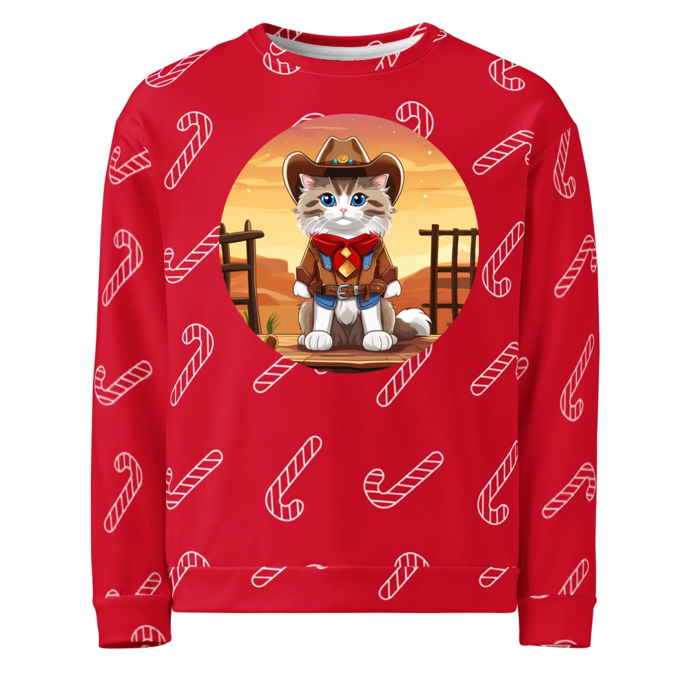 PugMug Custom Tabby Ragdoll Cat Ugly Christmas Sweatshirt
