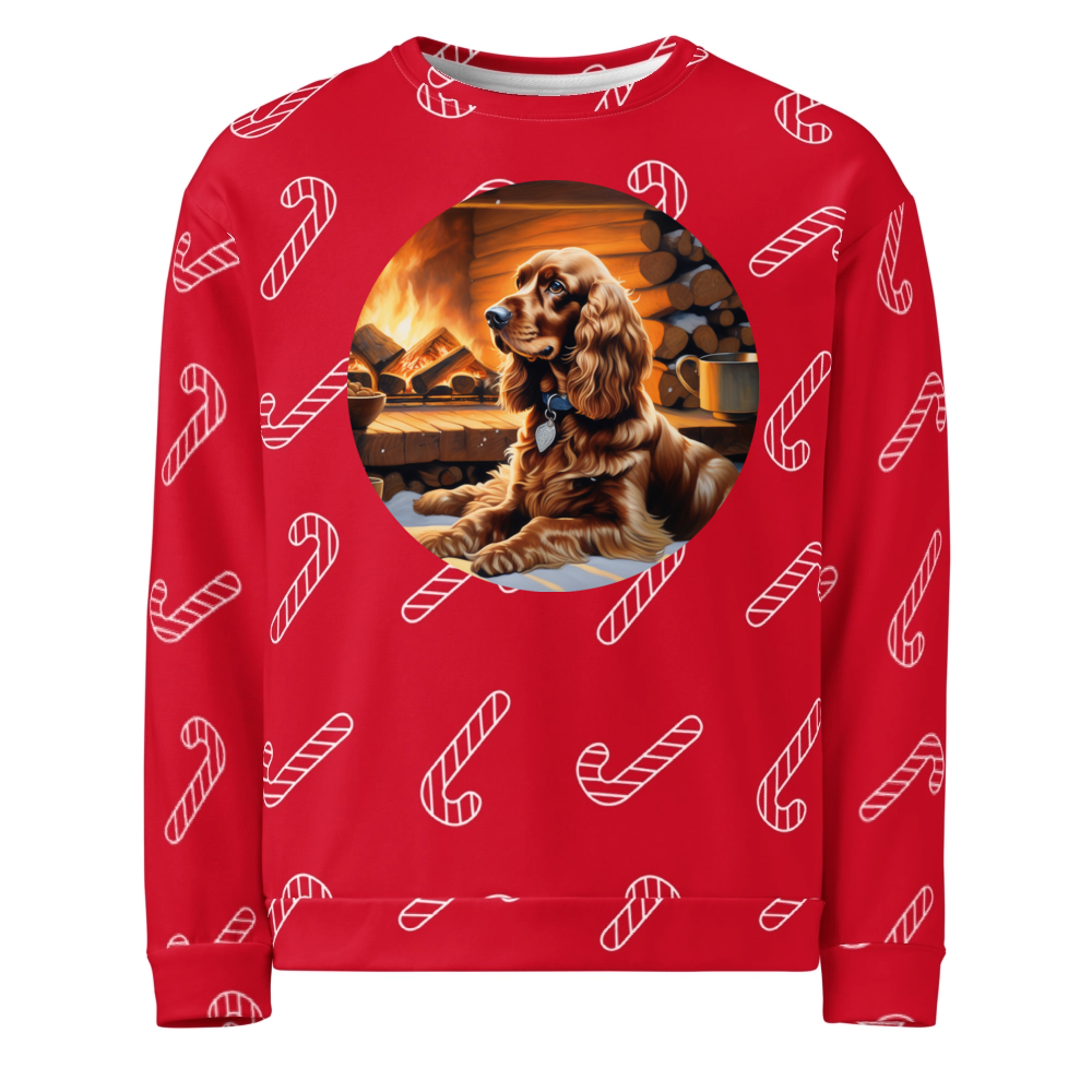 PugMug Custom Cocker Spaniel Ugly Christmas Sweatshirt