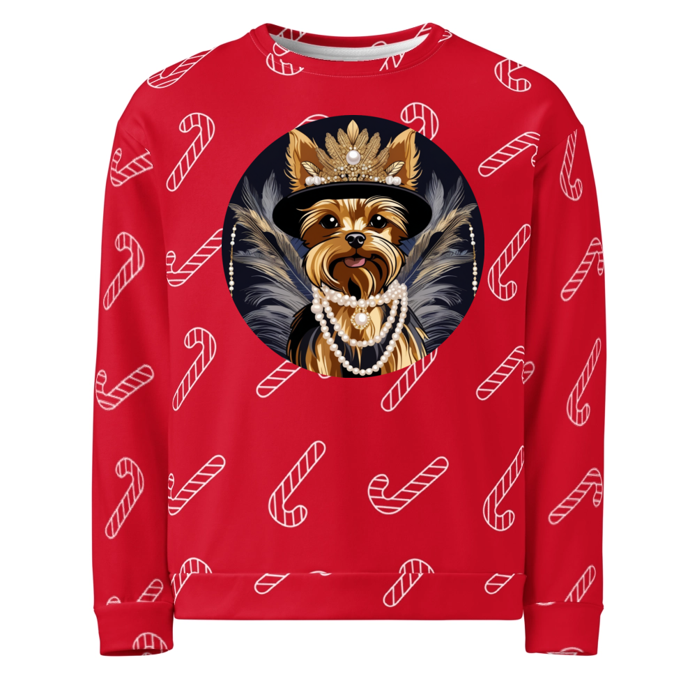 PugMug Custom Yorkshire Terrier Ugly Christmas Sweatshirt