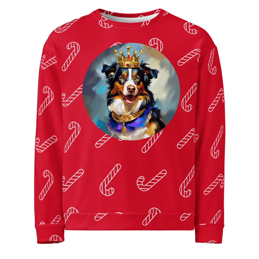PugMug Custom Miniature American Shepherd Ugly Christmas Sweatshirt