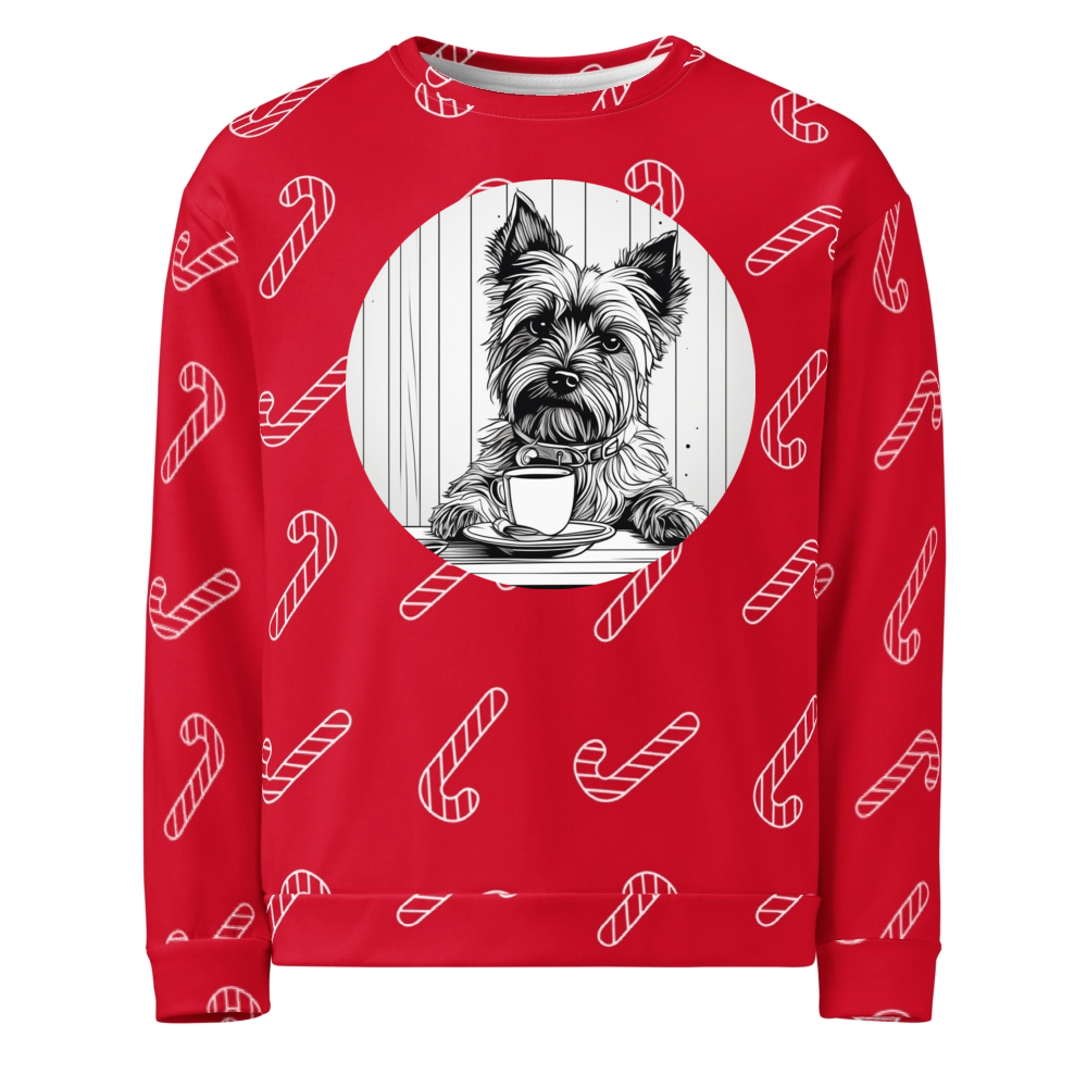 PugMug Custom Cairn Terrier Ugly Christmas Sweatshirt