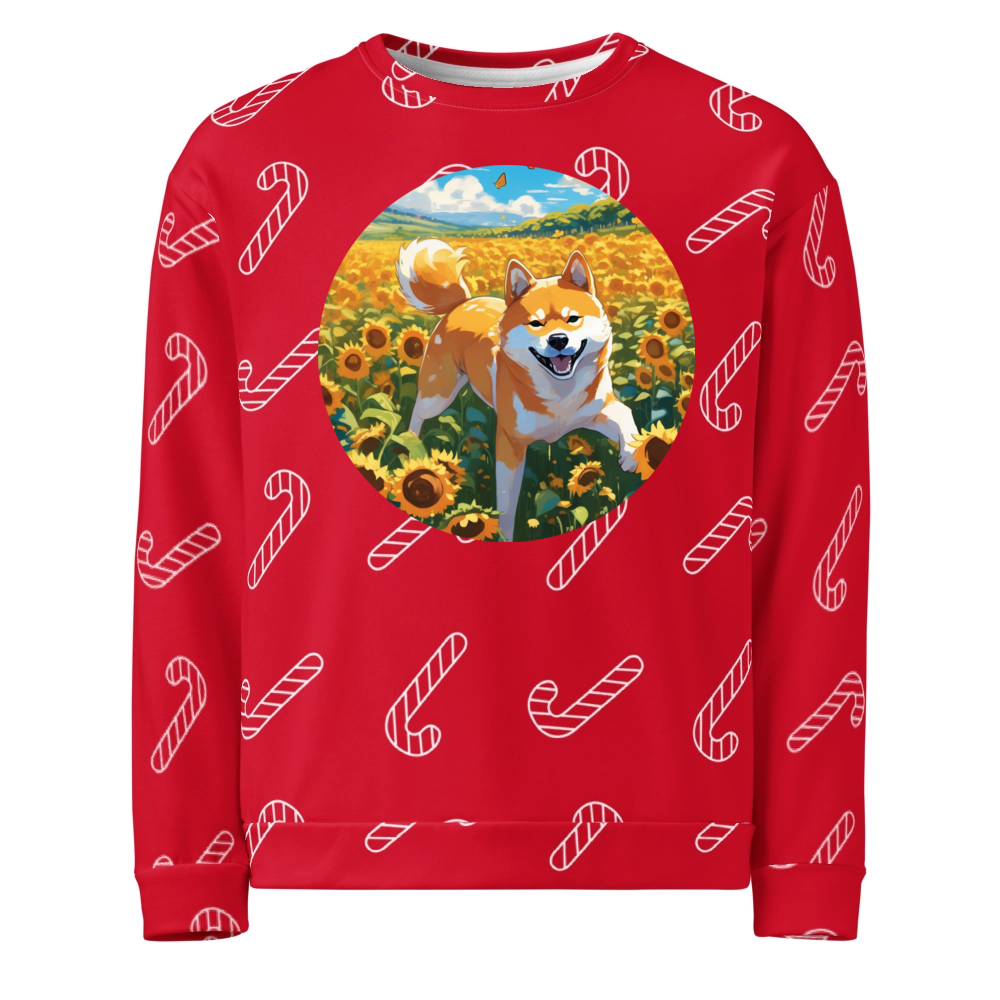 PugMug Custom Shiba Inu Ugly Christmas Sweatshirt
