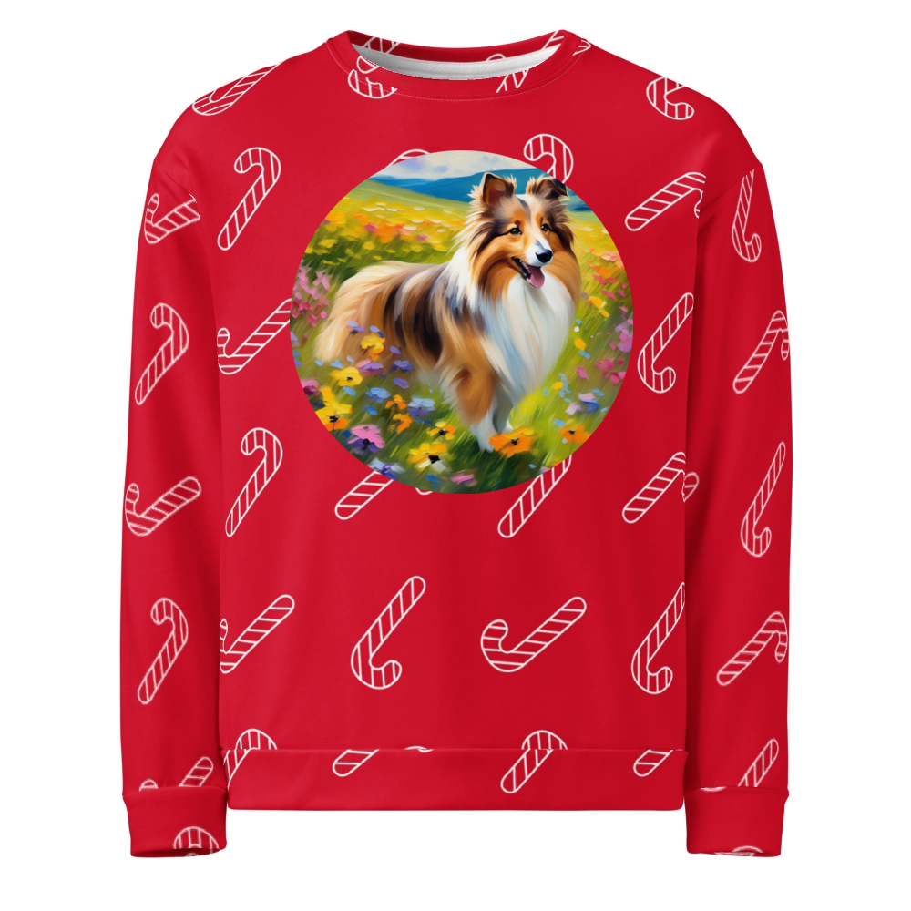 PugMug Custom Shetland Sheepdog Ugly Christmas Sweatshirt