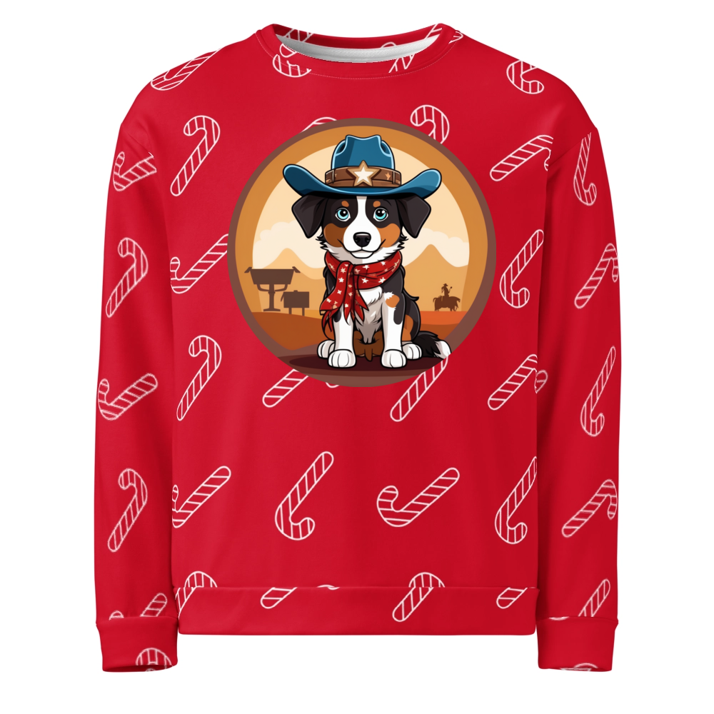 PugMug Custom Miniature American Shepherd Ugly Christmas Sweatshirt