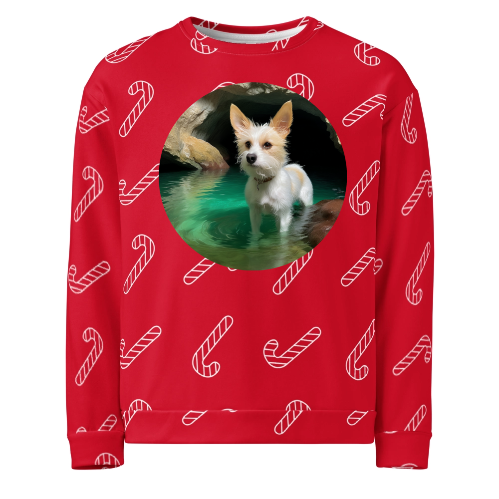 PugMug Custom Luna Ugly Christmas Sweatshirt