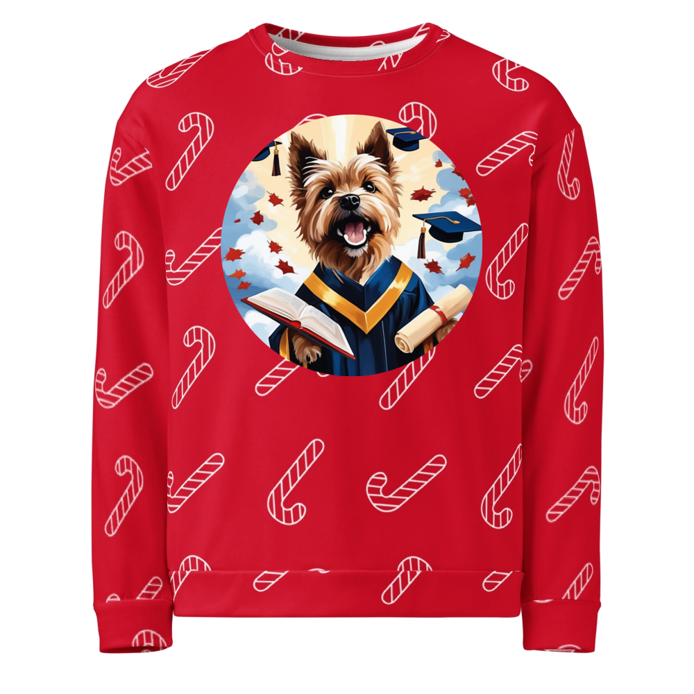 PugMug Custom Cairn Terrier Ugly Christmas Sweatshirt