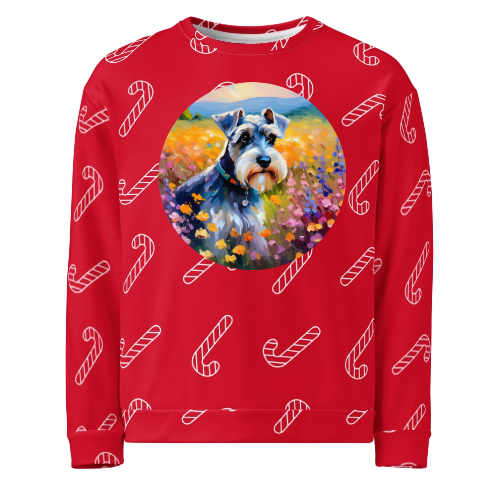 PugMug Custom Miniature Schnauzer Ugly Christmas Sweatshirt