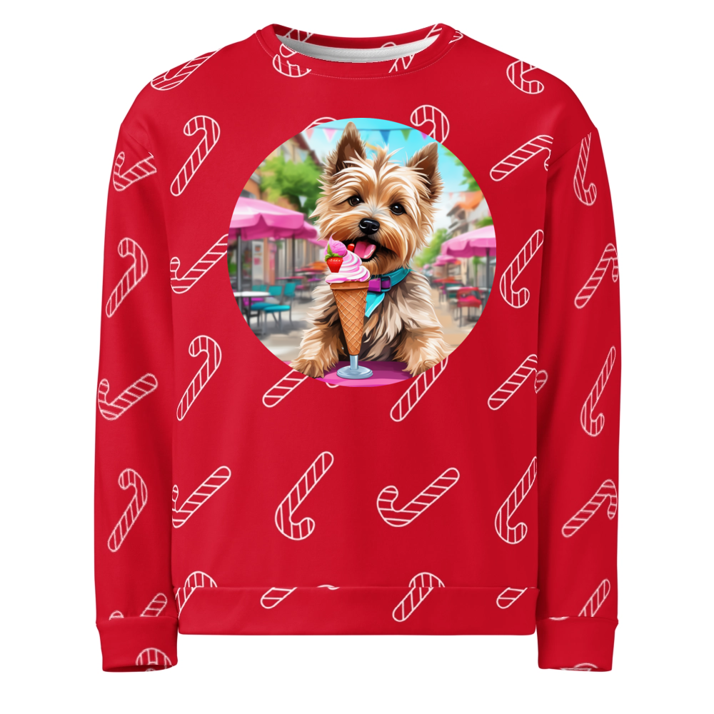 PugMug Custom Cairn Terrier Ugly Christmas Sweatshirt