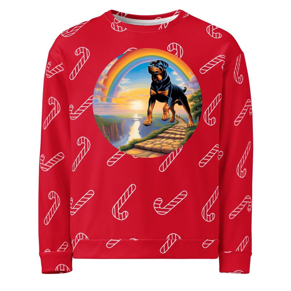 PugMug Custom Rottweiler Ugly Christmas Sweatshirt