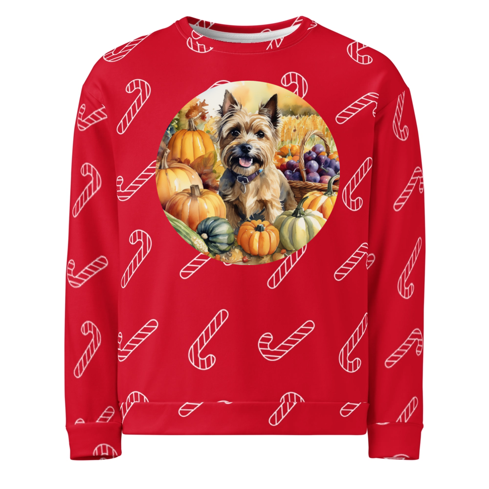 PugMug Custom Cairn Terrier Ugly Christmas Sweatshirt
