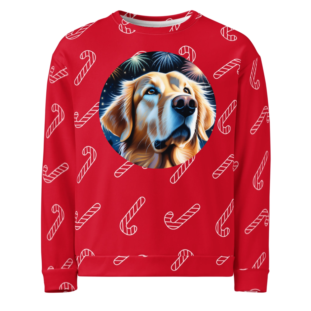 PugMug Custom Golden Retriever Ugly Christmas Sweatshirt