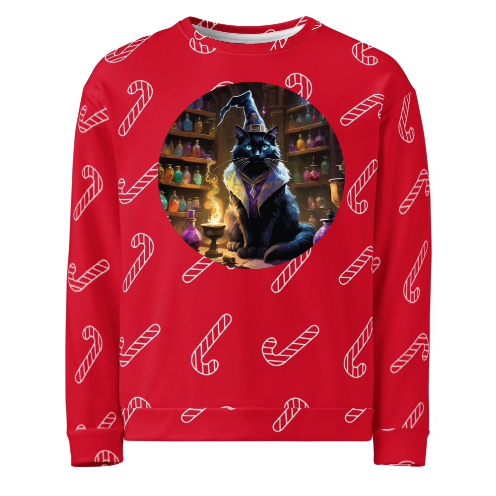 PugMug Custom Black Ragdoll Cat Ugly Christmas Sweatshirt