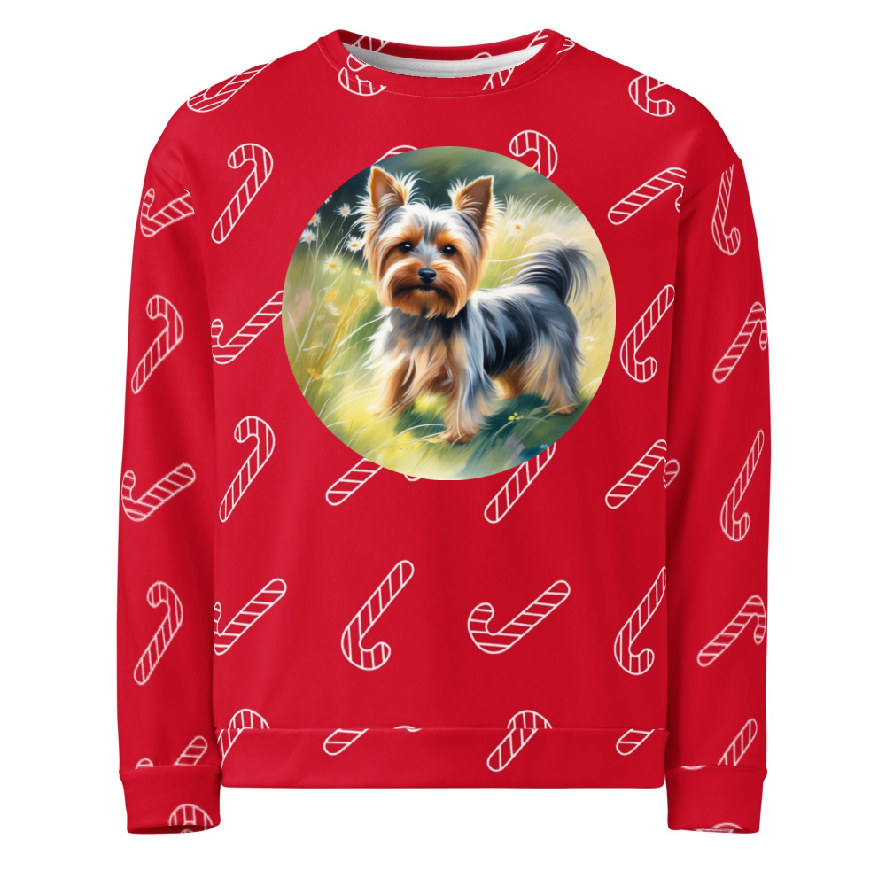 PugMug Custom Yorkshire Terrier Ugly Christmas Sweatshirt