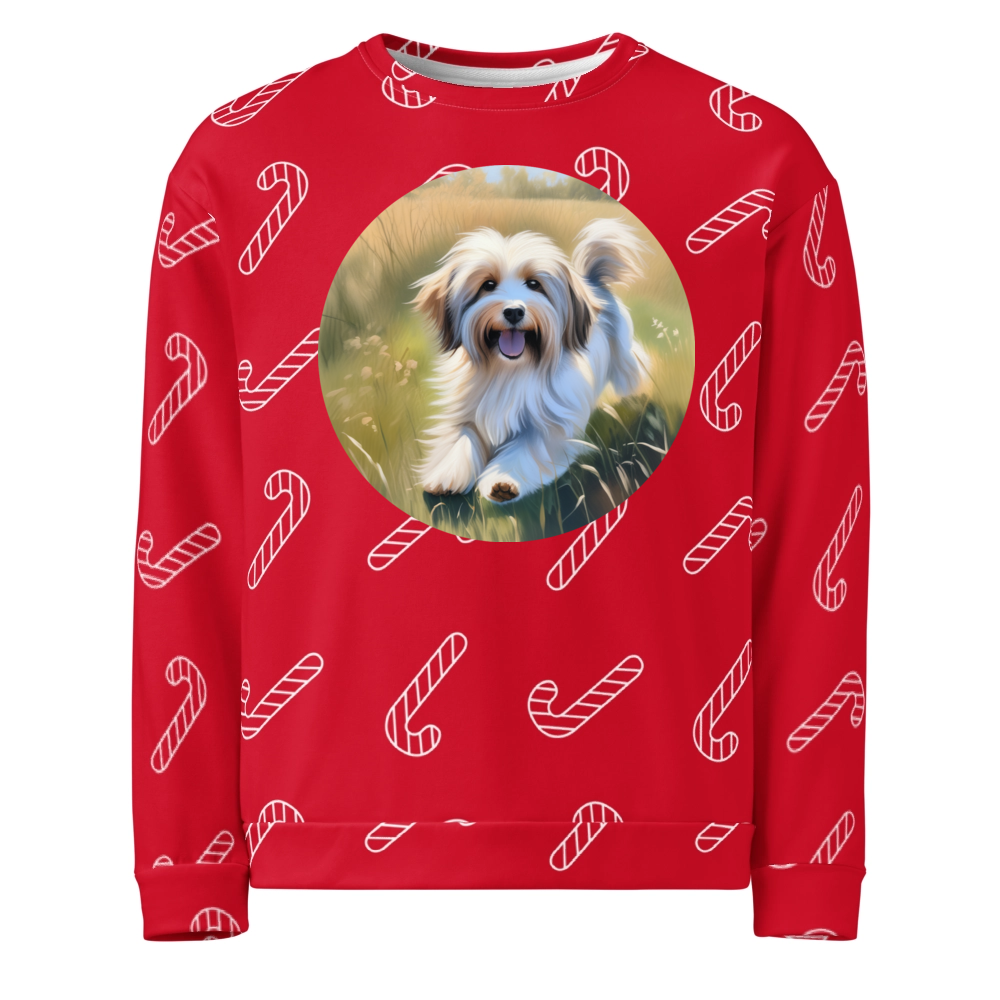 PugMug Custom Tan Havanese Dog Ugly Christmas Sweatshirt