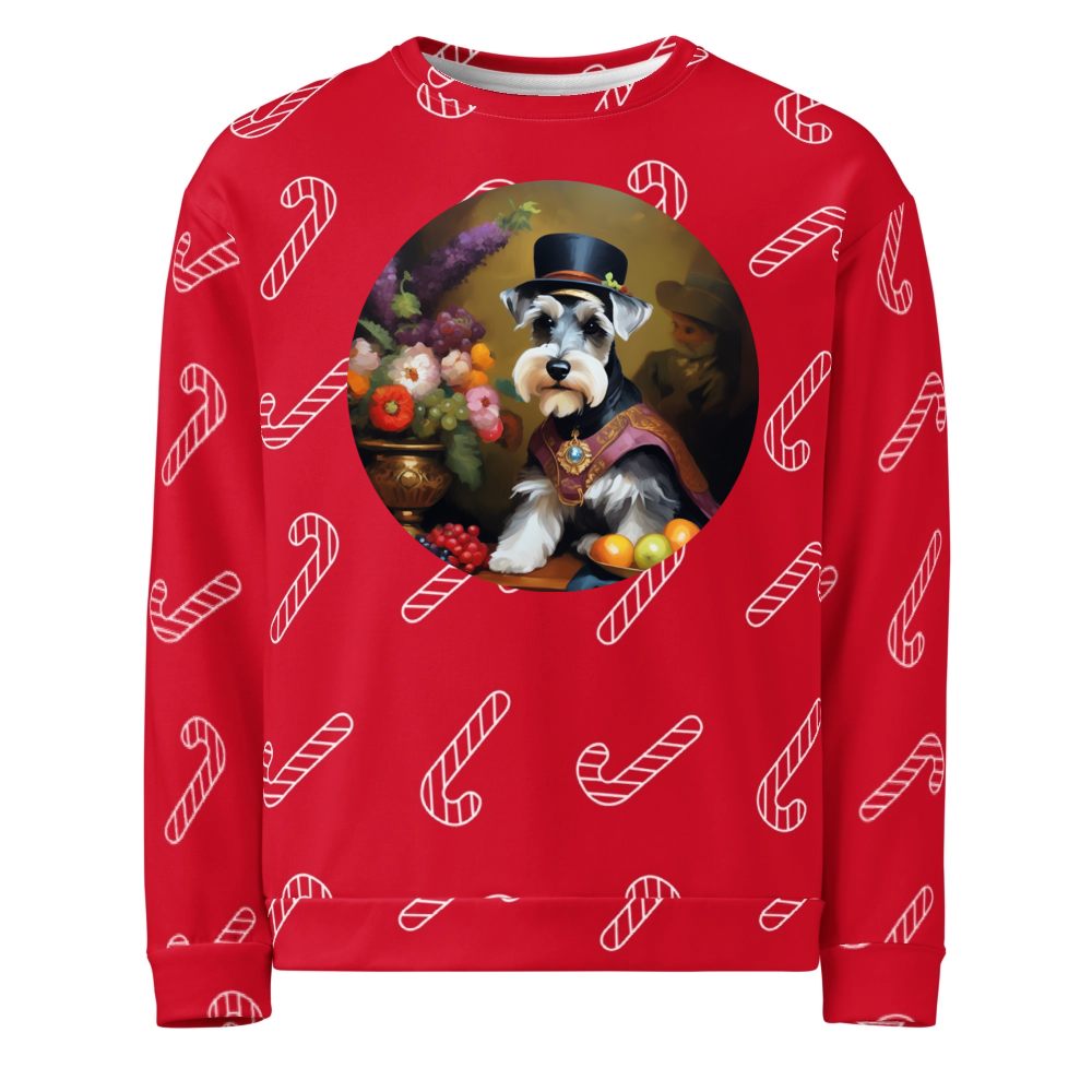 PugMug Custom Miniature Schnauzer Ugly Christmas Sweatshirt