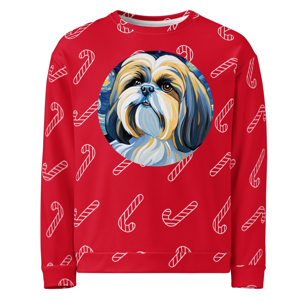 PugMug Custom Shih Tzu Ugly Christmas Sweatshirt