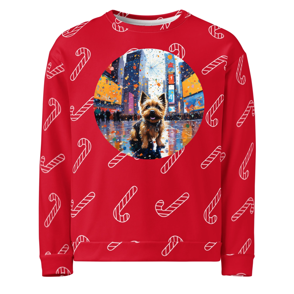 PugMug Custom Cairn Terrier Ugly Christmas Sweatshirt