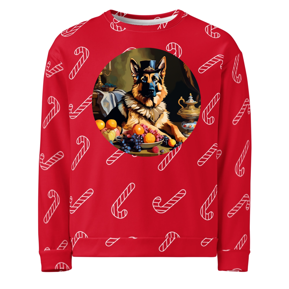 PugMug Custom German Shepherd Dog Ugly Christmas Sweatshirt