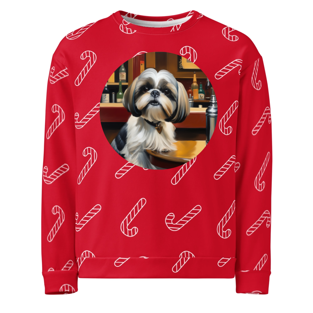 PugMug Custom Shih Tzu Ugly Christmas Sweatshirt