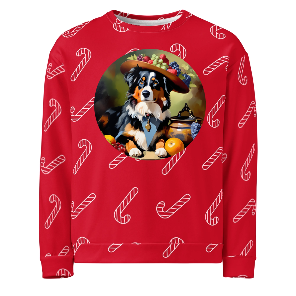 PugMug Custom Miniature American Shepherd Ugly Christmas Sweatshirt