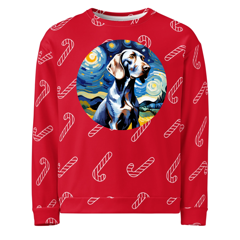 PugMug Custom Weimaraner Ugly Christmas Sweatshirt