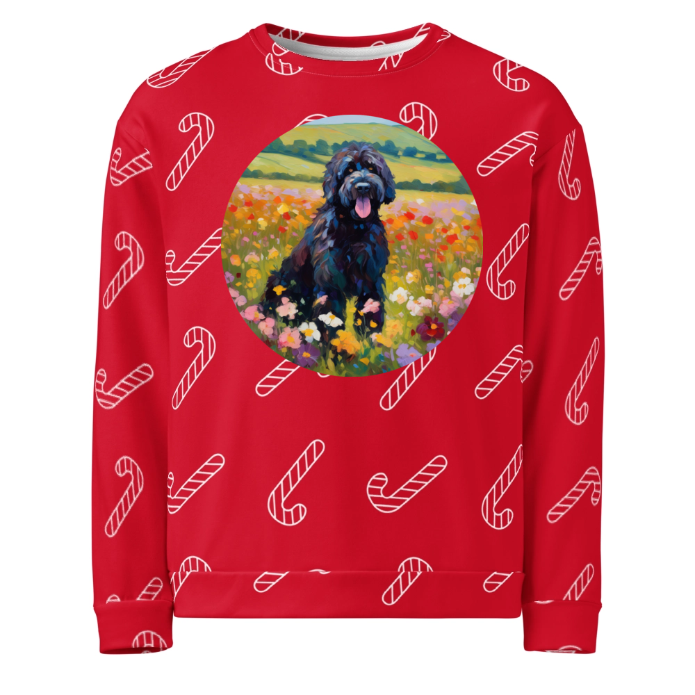 PugMug Custom Portuguese Water Dog Ugly Christmas Sweatshirt