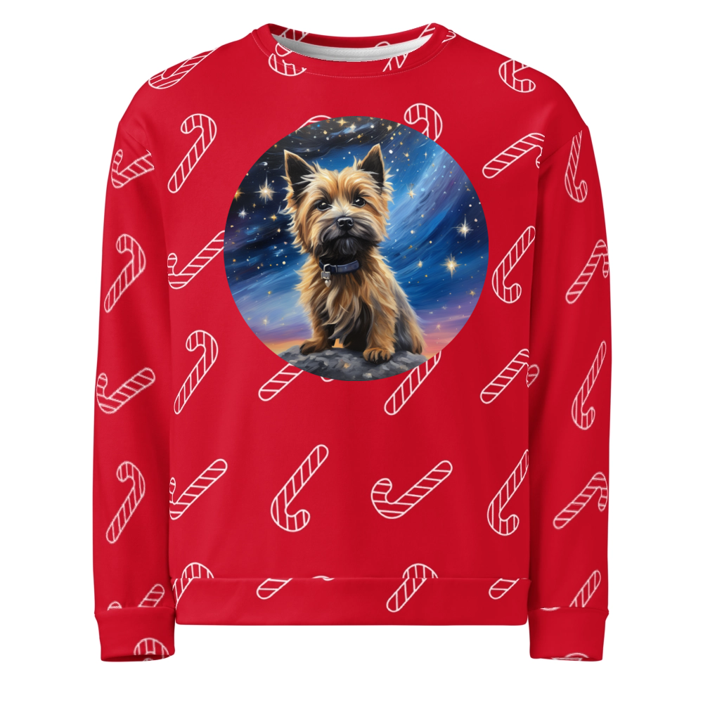 PugMug Custom Cairn Terrier Ugly Christmas Sweatshirt