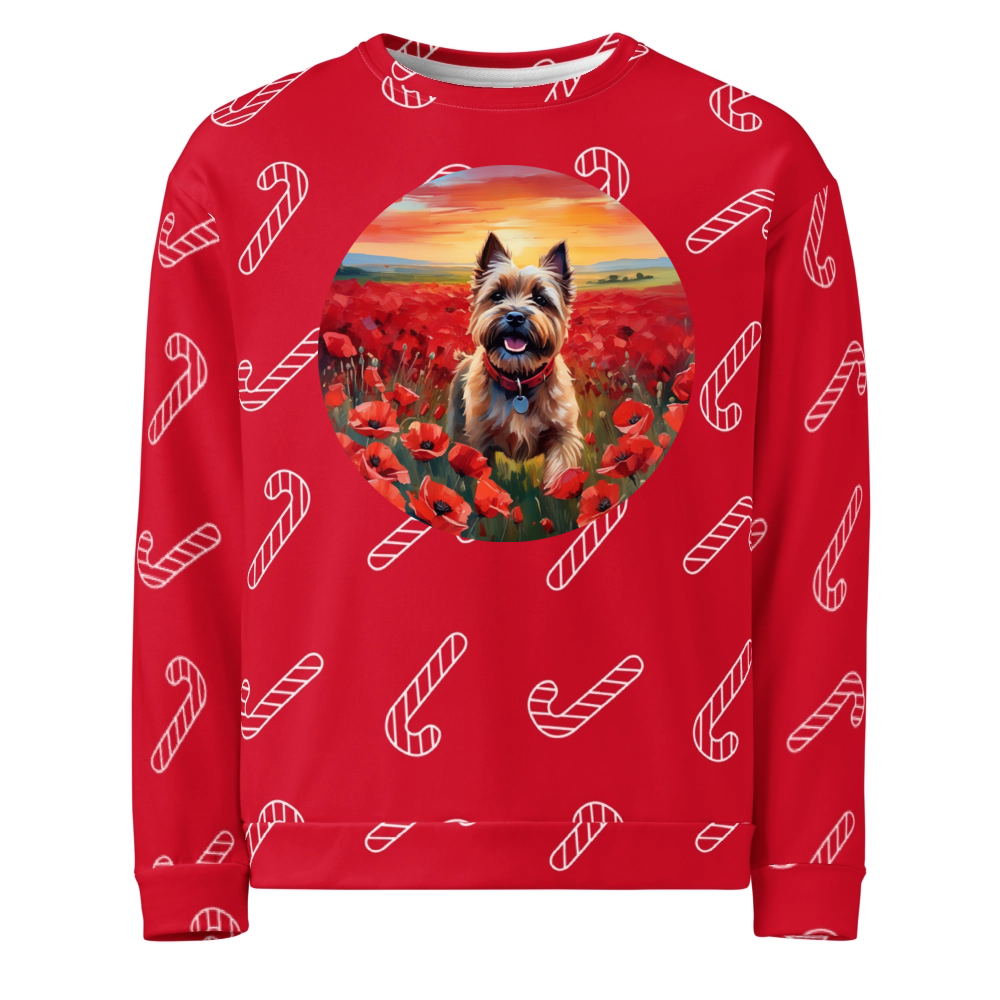 PugMug Custom Cairn Terrier Ugly Christmas Sweatshirt