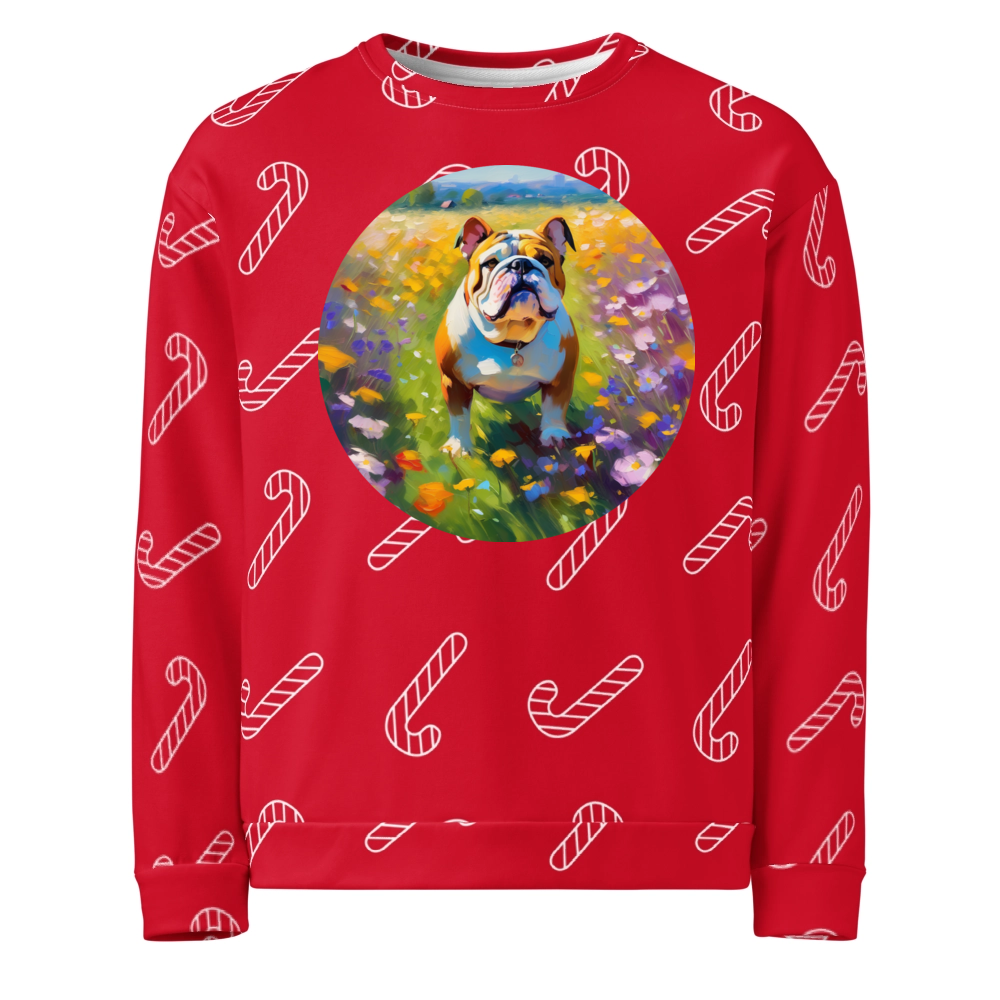 PugMug Custom Bulldog Ugly Christmas Sweatshirt