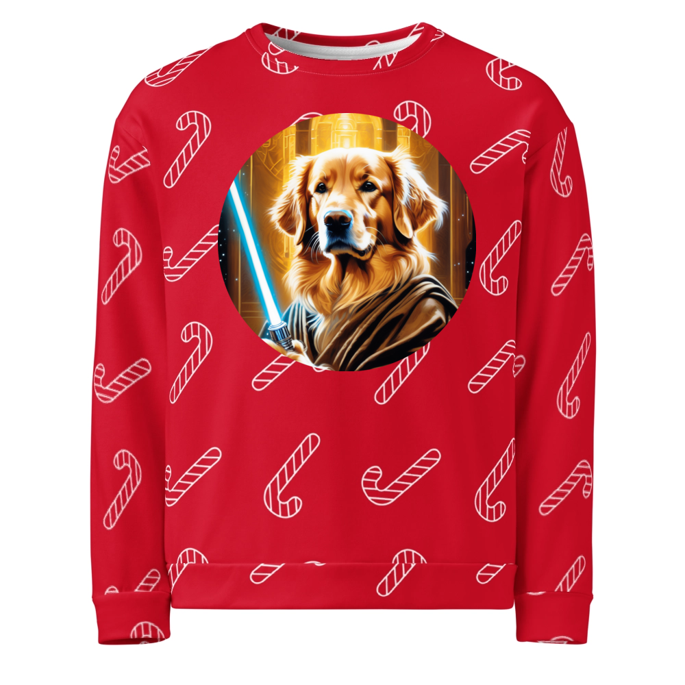 PugMug Custom Golden Retriever Ugly Christmas Sweatshirt