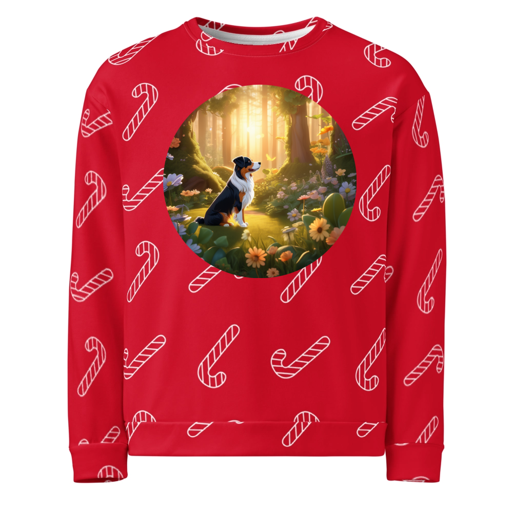 PugMug Custom Miniature American Shepherd Ugly Christmas Sweatshirt