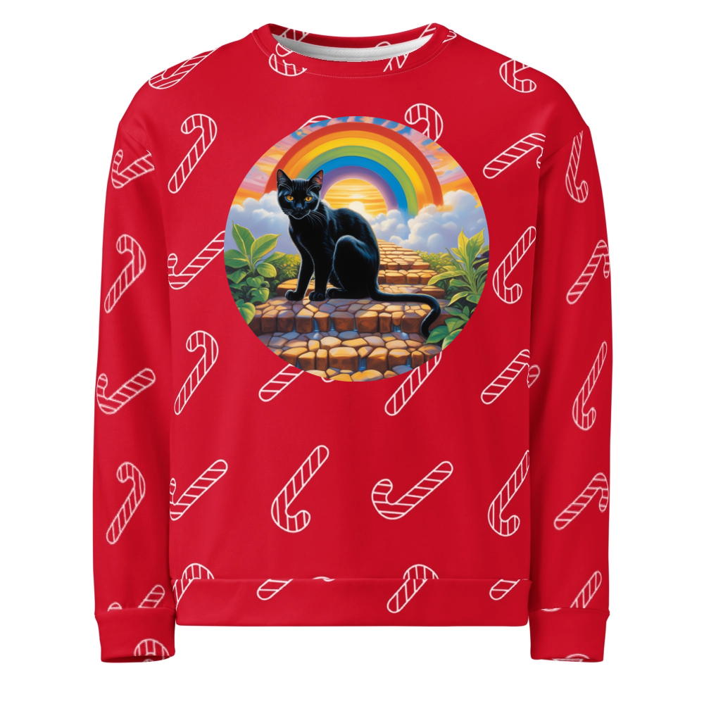 PugMug Custom Black Exotic Cat Ugly Christmas Sweatshirt