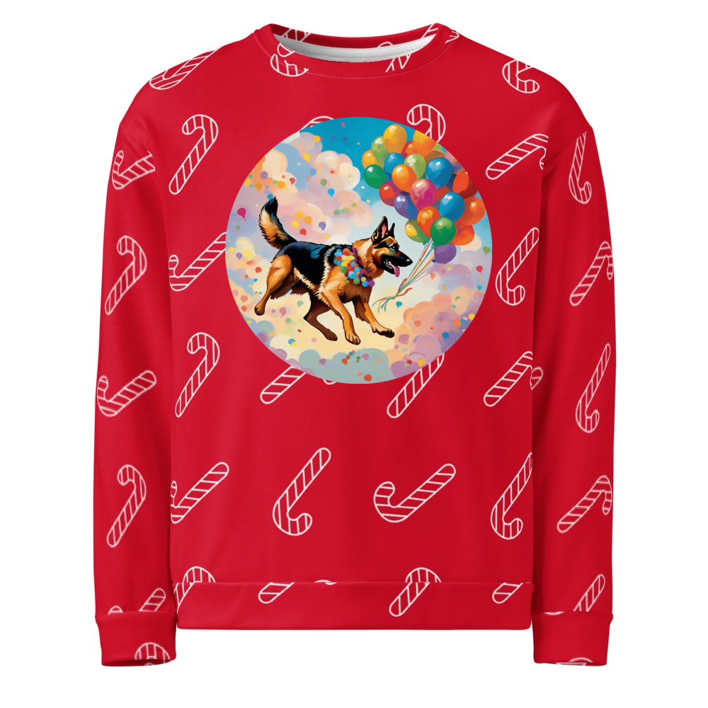 PugMug Custom German Shepherd Dog Ugly Christmas Sweatshirt