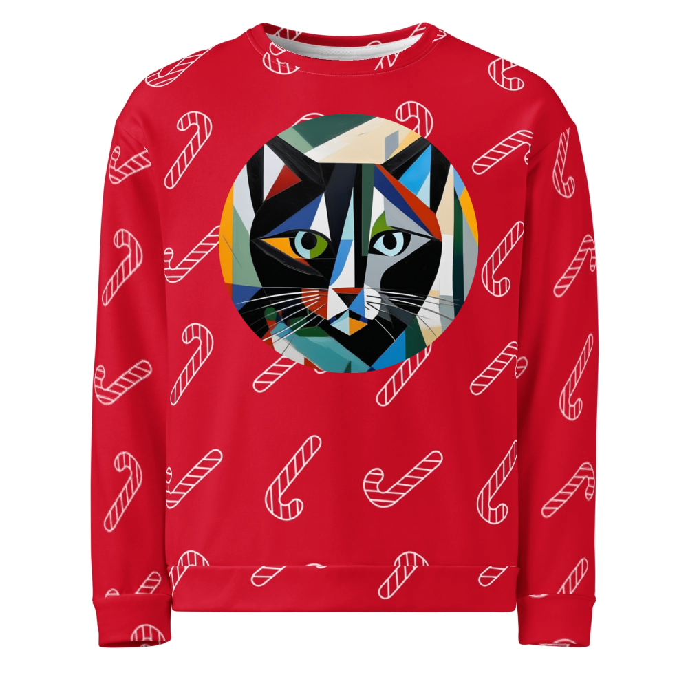 PugMug Custom Black Ragdoll Cat Ugly Christmas Sweatshirt