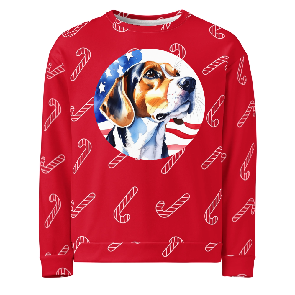 PugMug Custom Beagle Ugly Christmas Sweatshirt