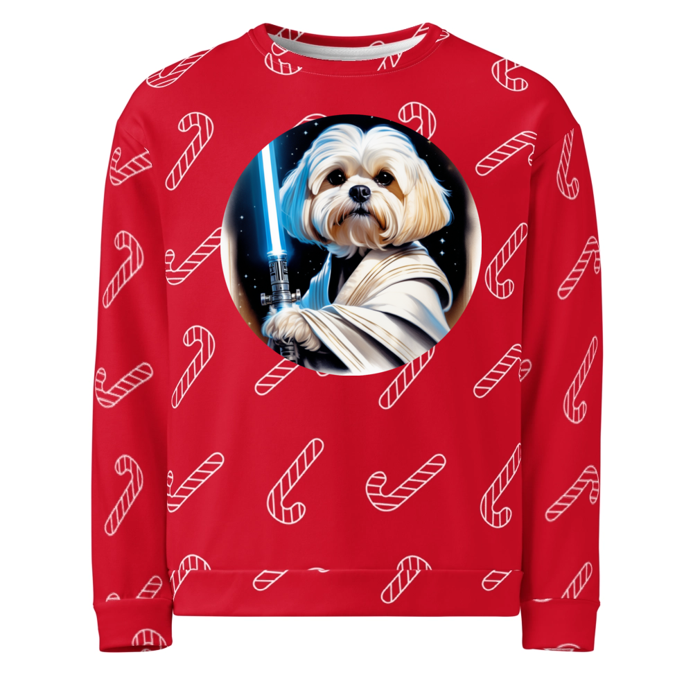 PugMug Custom Maltese Dog Ugly Christmas Sweatshirt