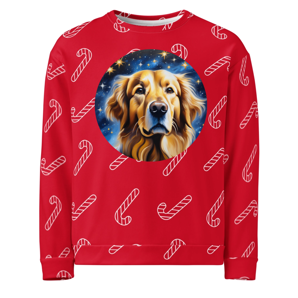 PugMug Custom Golden Retriever Ugly Christmas Sweatshirt