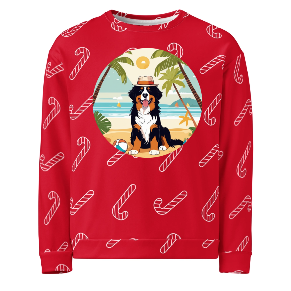 PugMug Custom Bernese Mountain Dog Ugly Christmas Sweatshirt