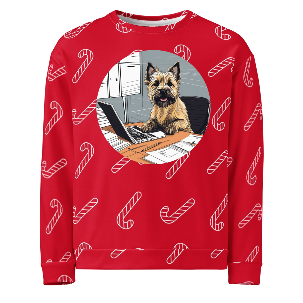 PugMug Custom Cairn Terrier Ugly Christmas Sweatshirt
